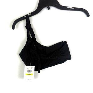 Becca Women’s Black One Shoulder Bikini Top Size M